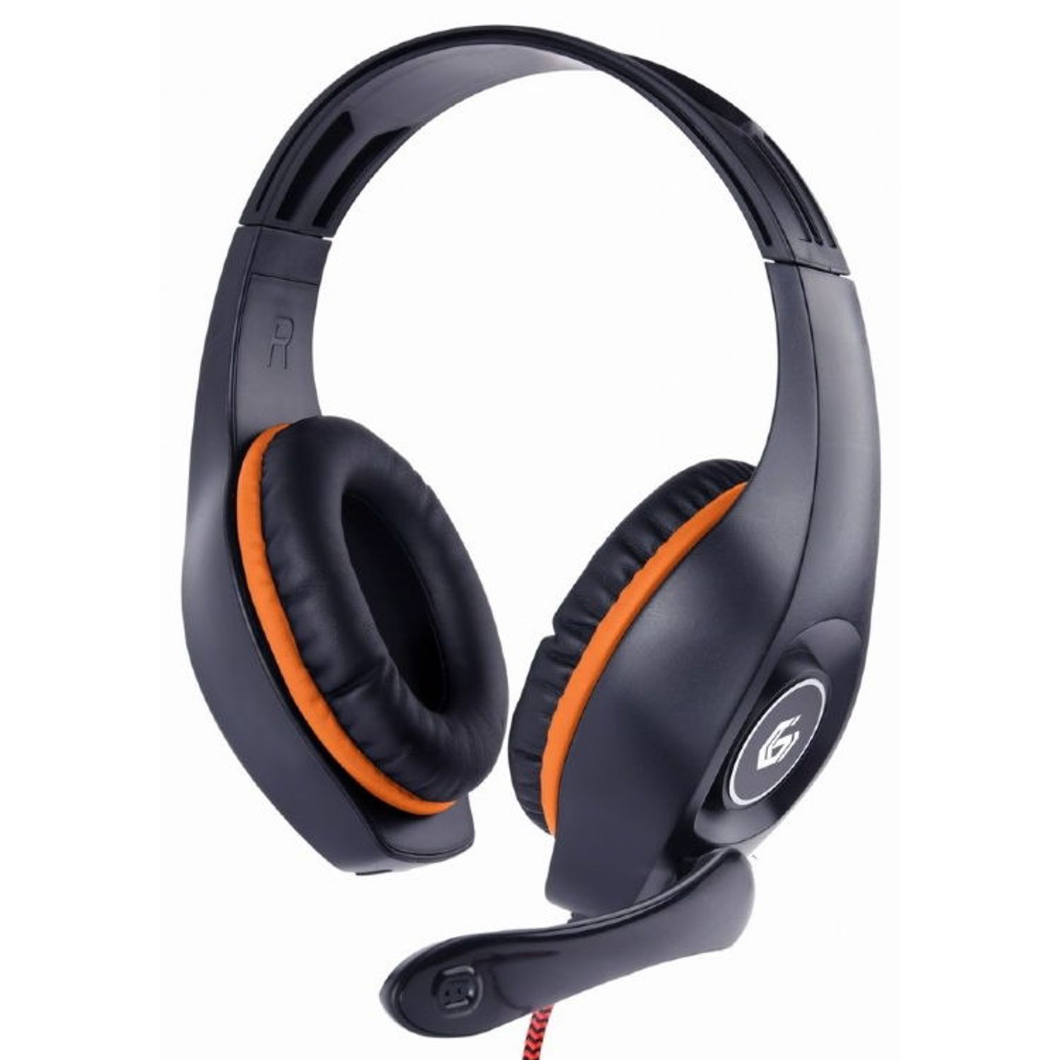 Casti Gaming Gembird GHS-05-O, Microfon (Negru/Portocaliu) fotografia produsului