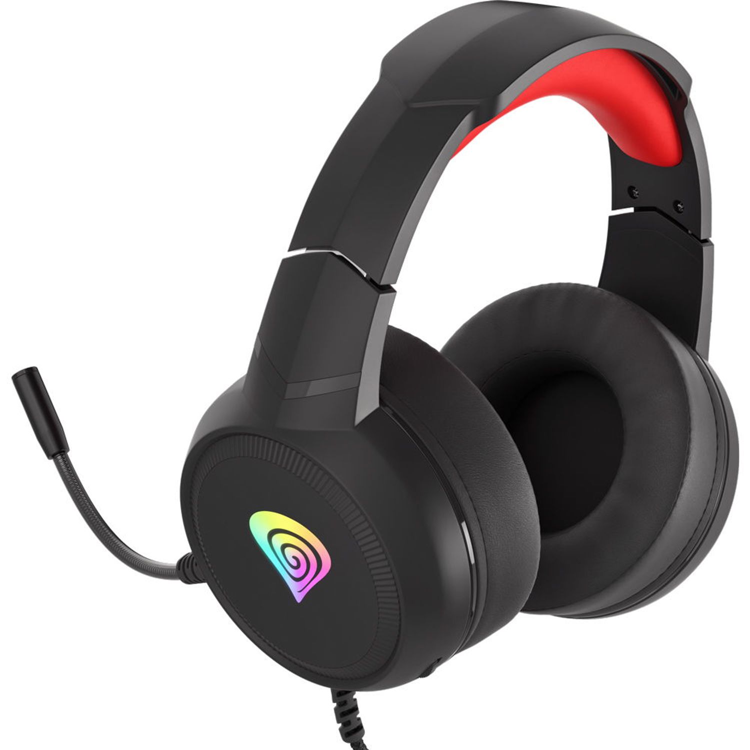Casti Gaming Genesis Neon 200 RGB, Microfon (Negru) fotografia produsului View 6 L