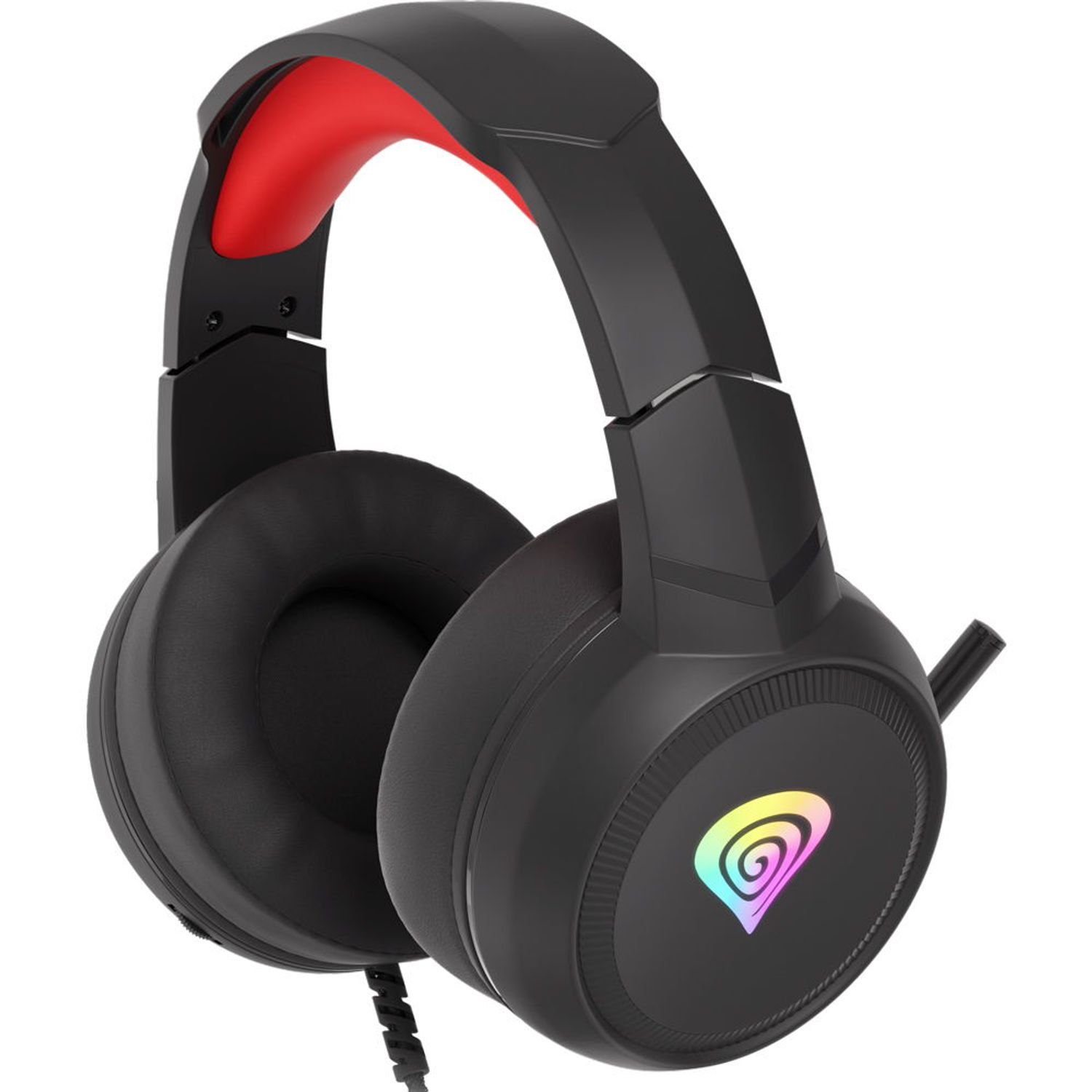 Casti Gaming Genesis Neon 200 RGB, Microfon (Negru) fotografia produsului View 5 L