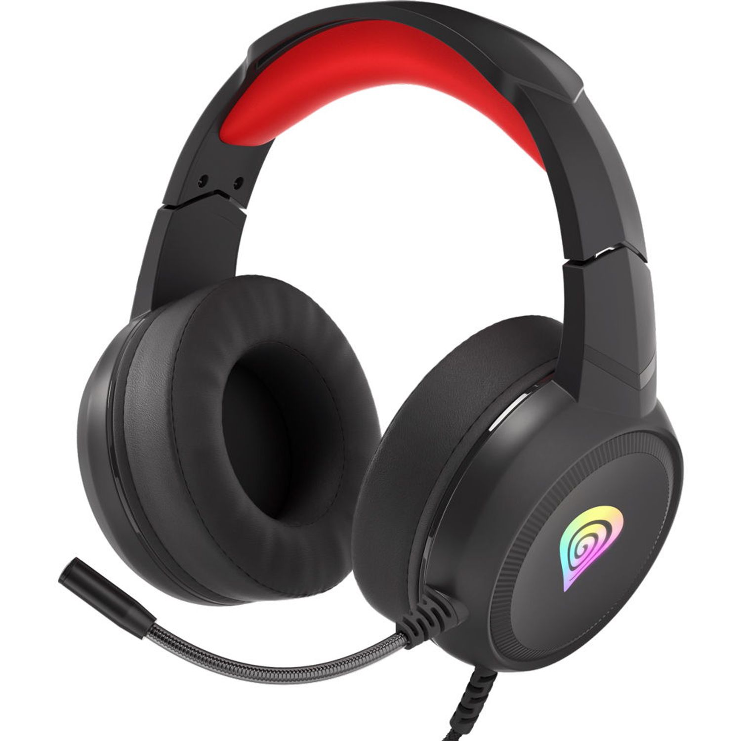 Casti Gaming Genesis Neon 200 RGB, Microfon (Negru) fotografia produsului