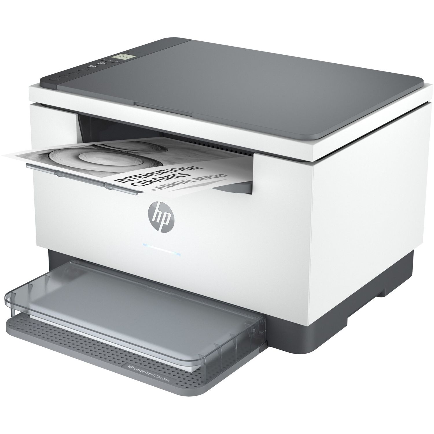 Multifunctional Monocrom HP Plus M234dwe, Retea, Wireless, Duplex, A4, Eligibil HP Instant Ink (Alb/Gri) fotografia produsului View 3 L