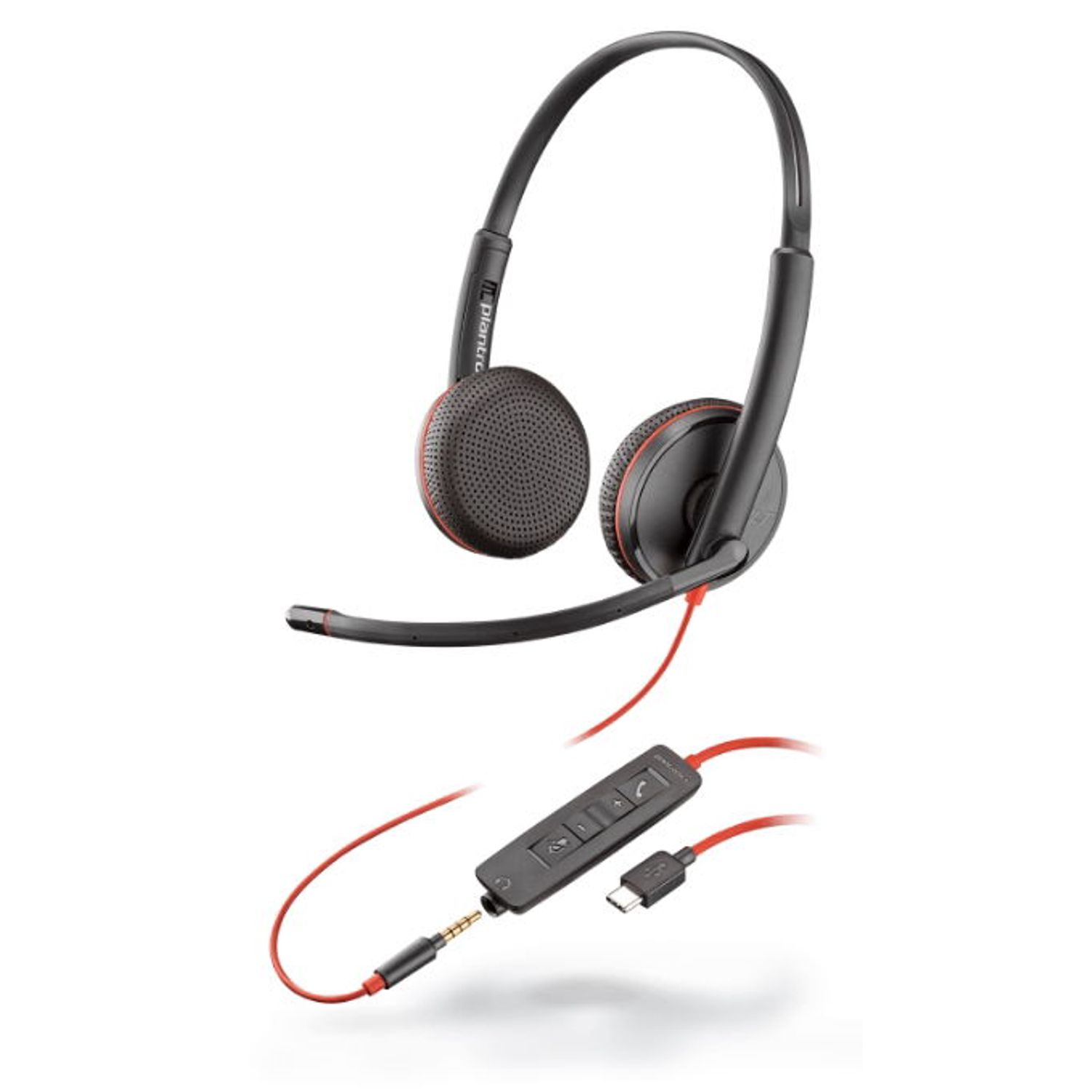 Casti cu Microfon Poly Blackwire C3225, USB-C (Negre) fotografia produsului