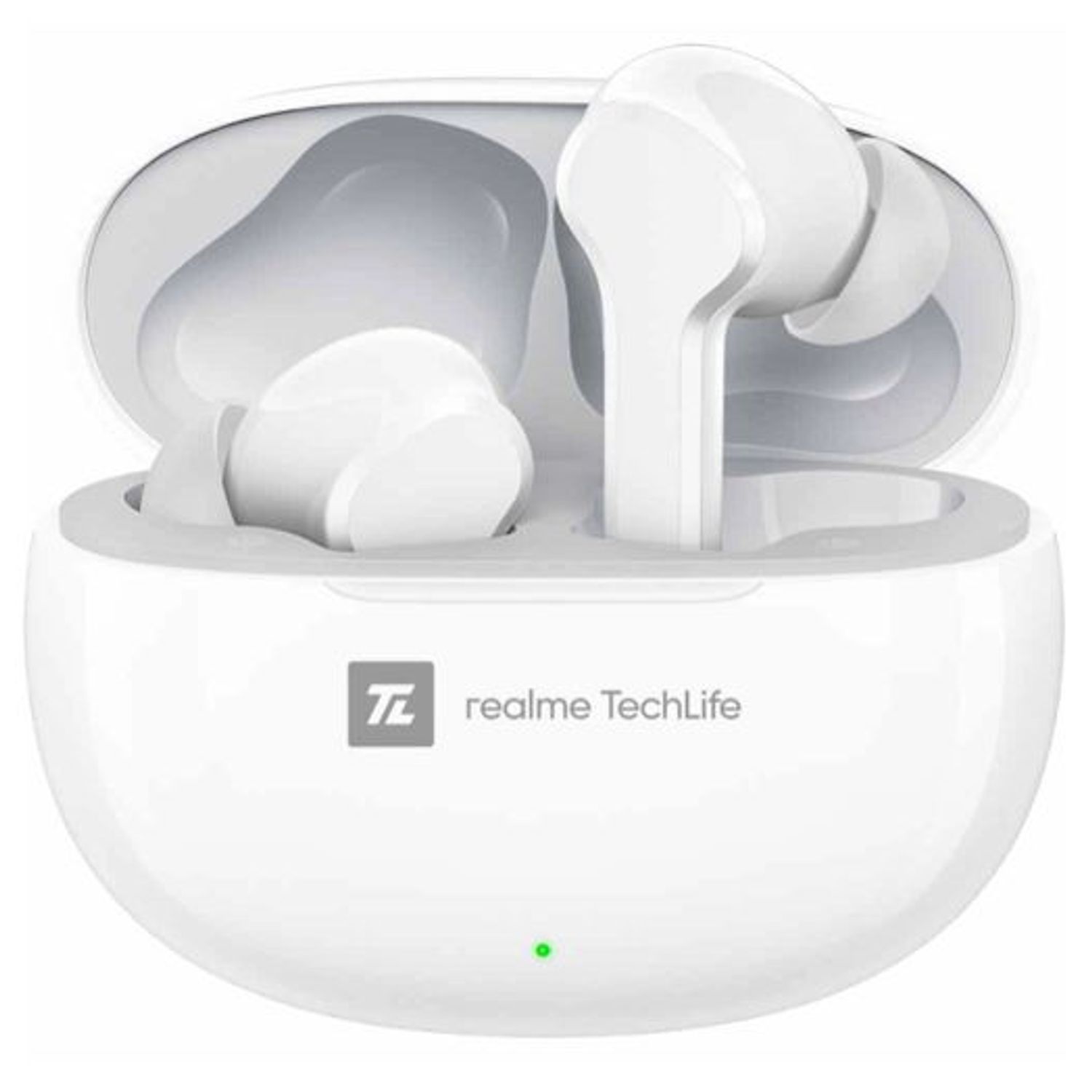 Casti True Wireless Realme T100, Bluetooth, IPX5, Microfon (Alb) fotografia produsului View 2 L