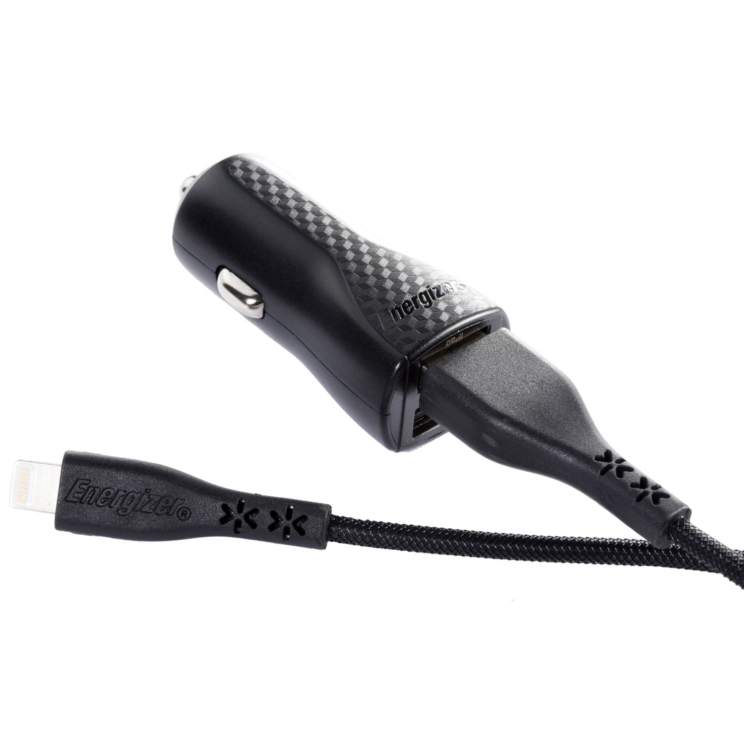 Incarcator auto Energizer LifeTime, 3.4A, 2USB, Cablu Lightning inclus, 1.2m, Negru fotografia produsului View 2 L