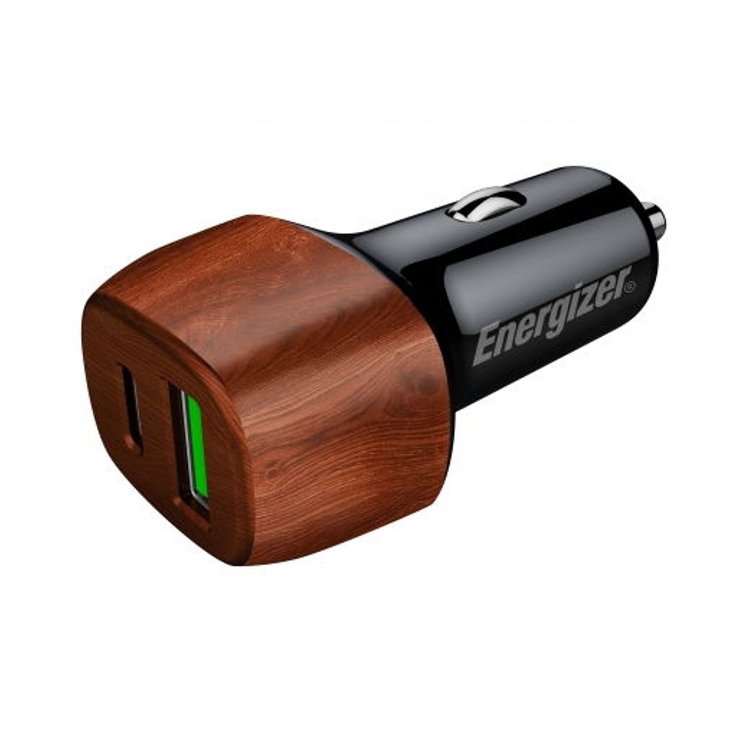 Incarcator auto Energizer D38WO, 38W, USB, USB-C (Negru/Maro) fotografia produsului