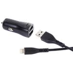 Incarcator auto Energizer LifeTime, 3.4A, 2USB, Cablu Lightning inclus, 1.2m, Negru fotografia produsului View 3 S