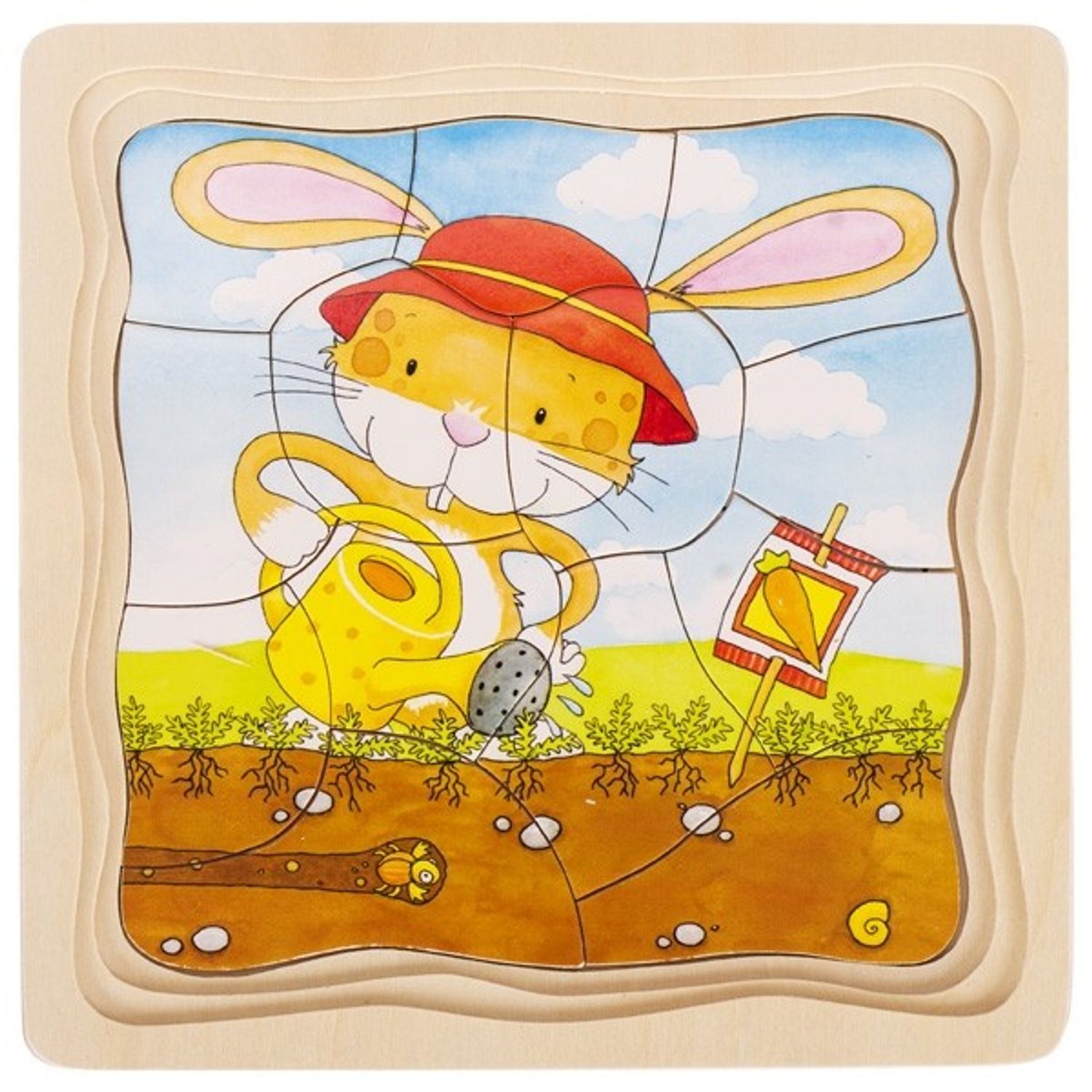 Puzzle incastru Gradina iepurasilor fotografia produsului View 3 L