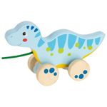 Dinozaurul prietenos - Jucarie de tras pentru bebelusi fotografia produsului