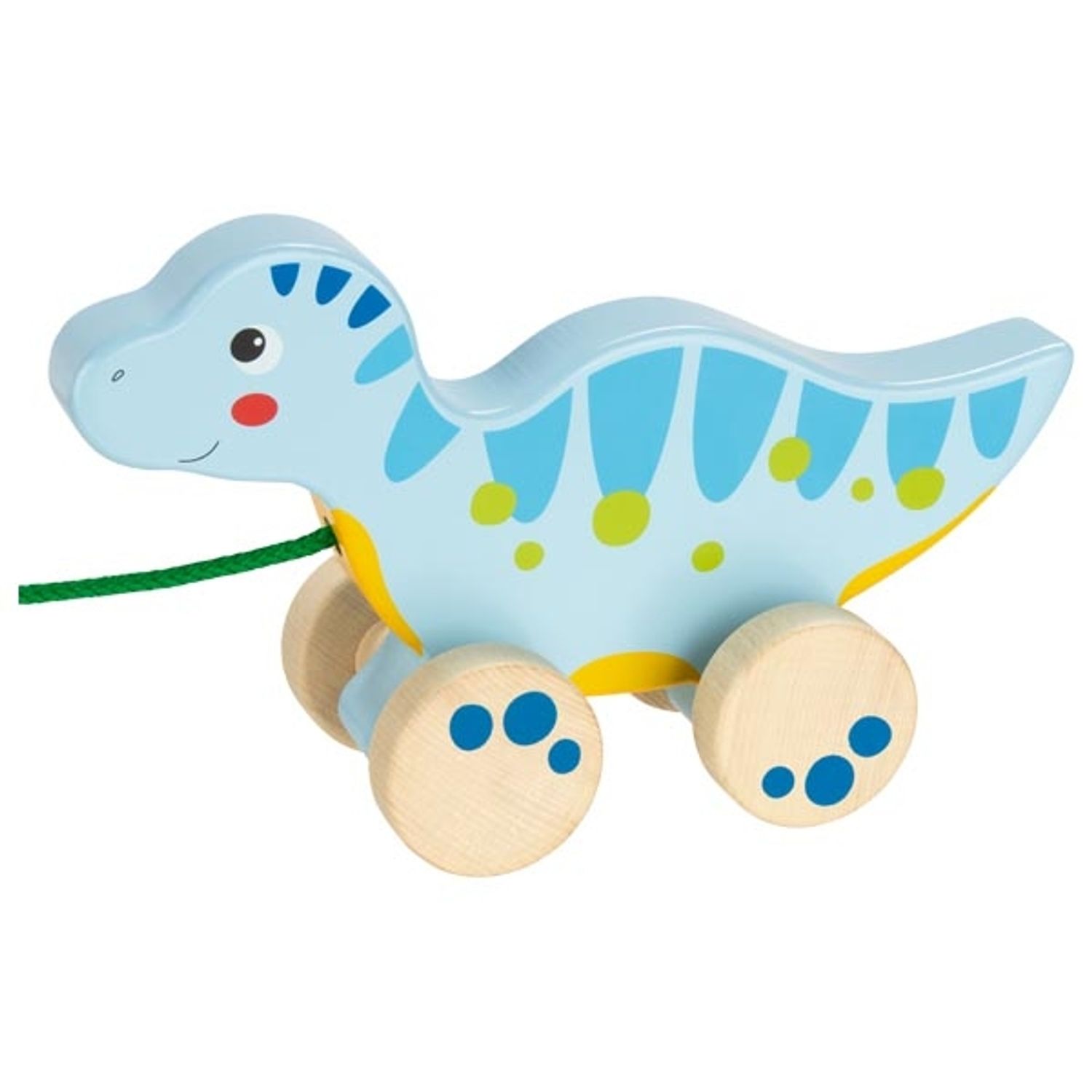 Dinozaurul prietenos - Jucarie de tras pentru bebelusi fotografia produsului