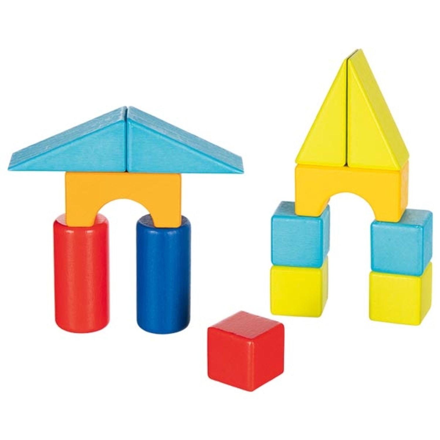 Carucior de tras cu piese de construit - Set educativ din lemn fotografia produsului View 2 L