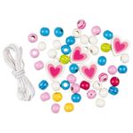 Set de insiruit cu piese din lemn multicolore - Model pentru fetite fotografia produsului