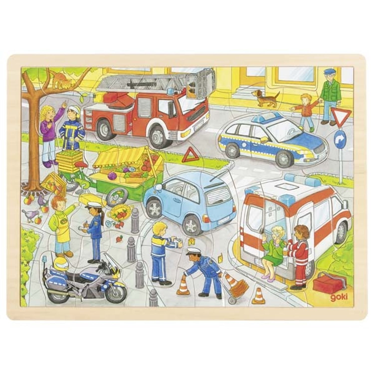 Echipaje de interventie - Puzzle din lemn piese asimetrice fotografia produsului