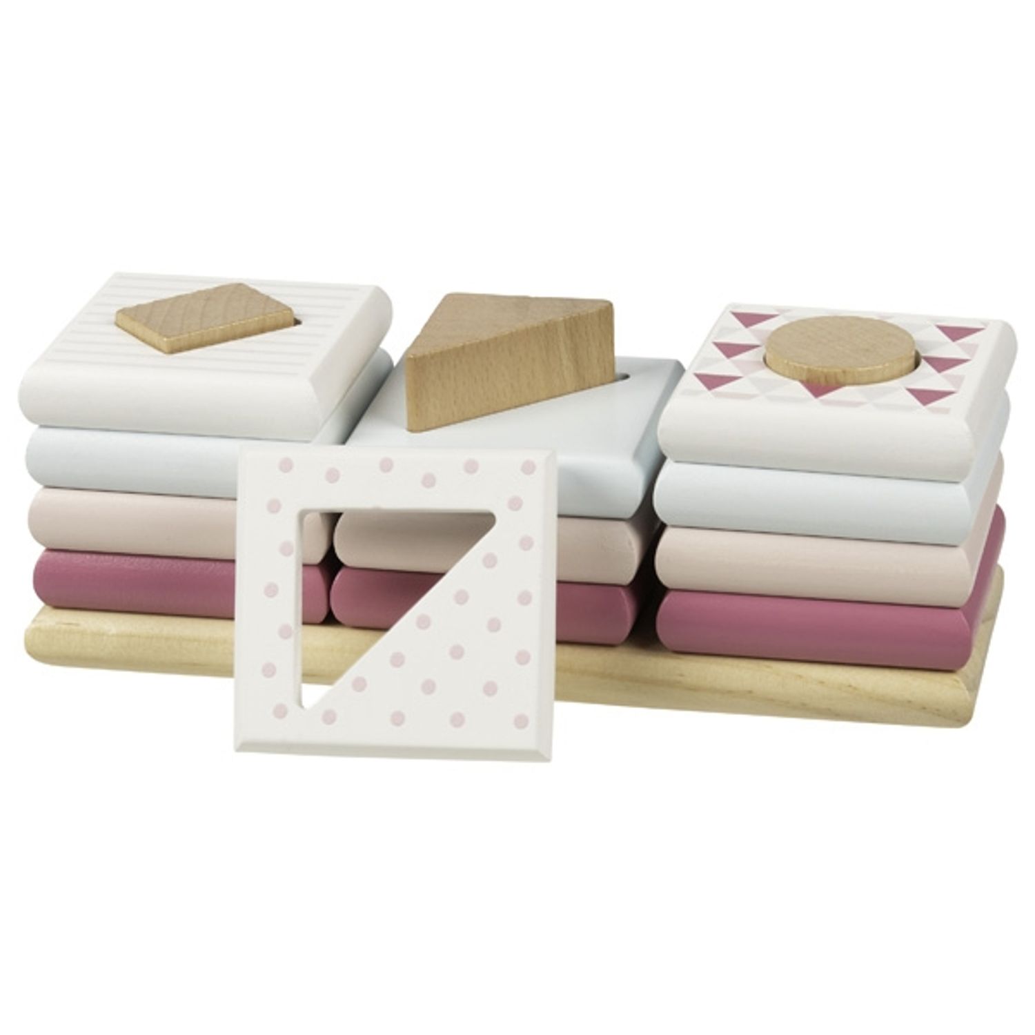 Set de sortare cu piese din lemn - Model pentru fetite fotografia produsului