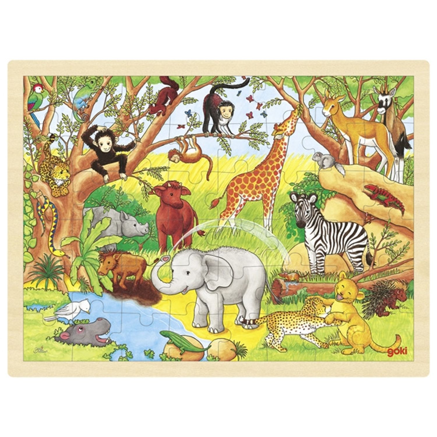 Puzzle cu animale din Africa fotografia produsului