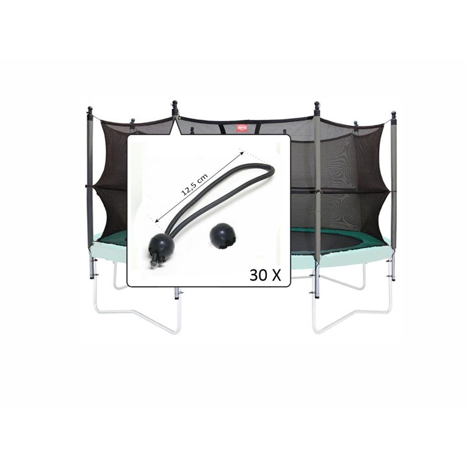Set elastice prindere plasa de siguranta 30 buc. fotografia produsului