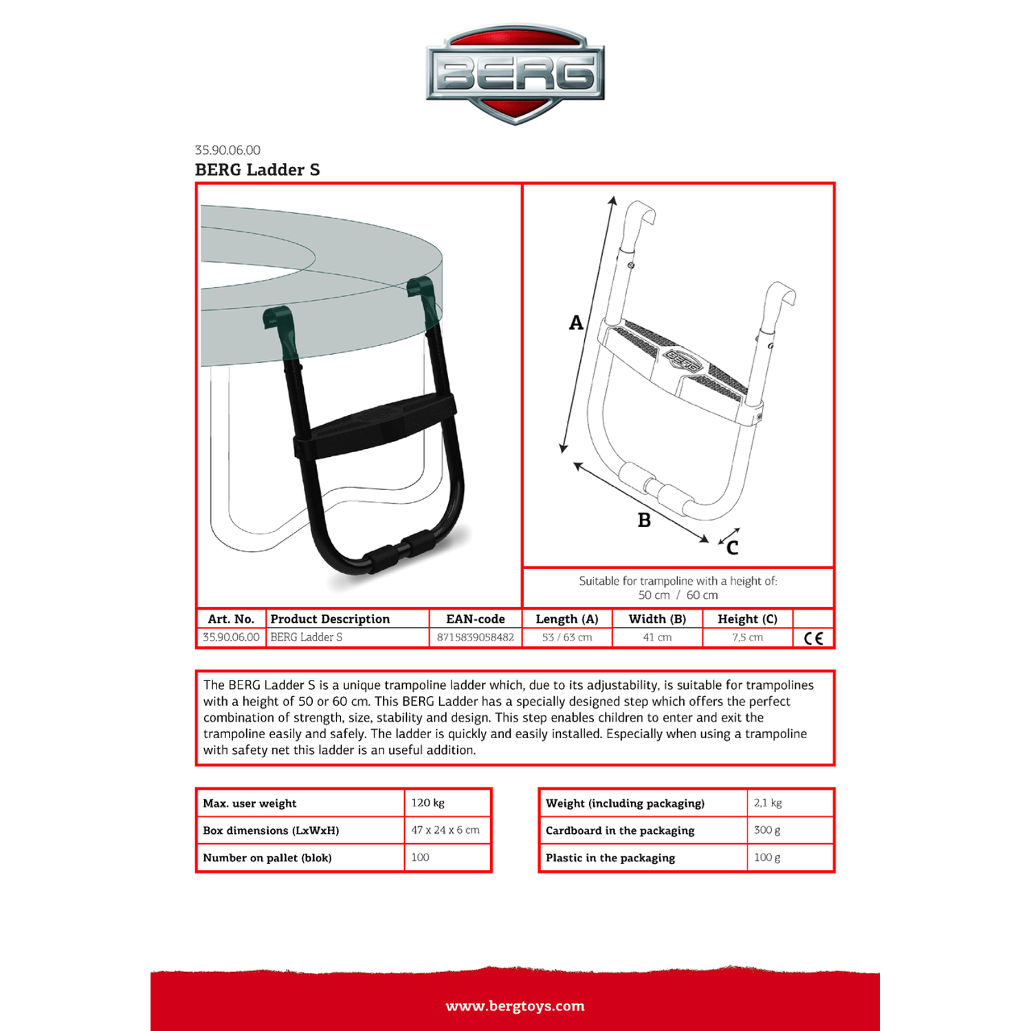 Scara forma S pentru trambulina fotografia produsului View 5 L