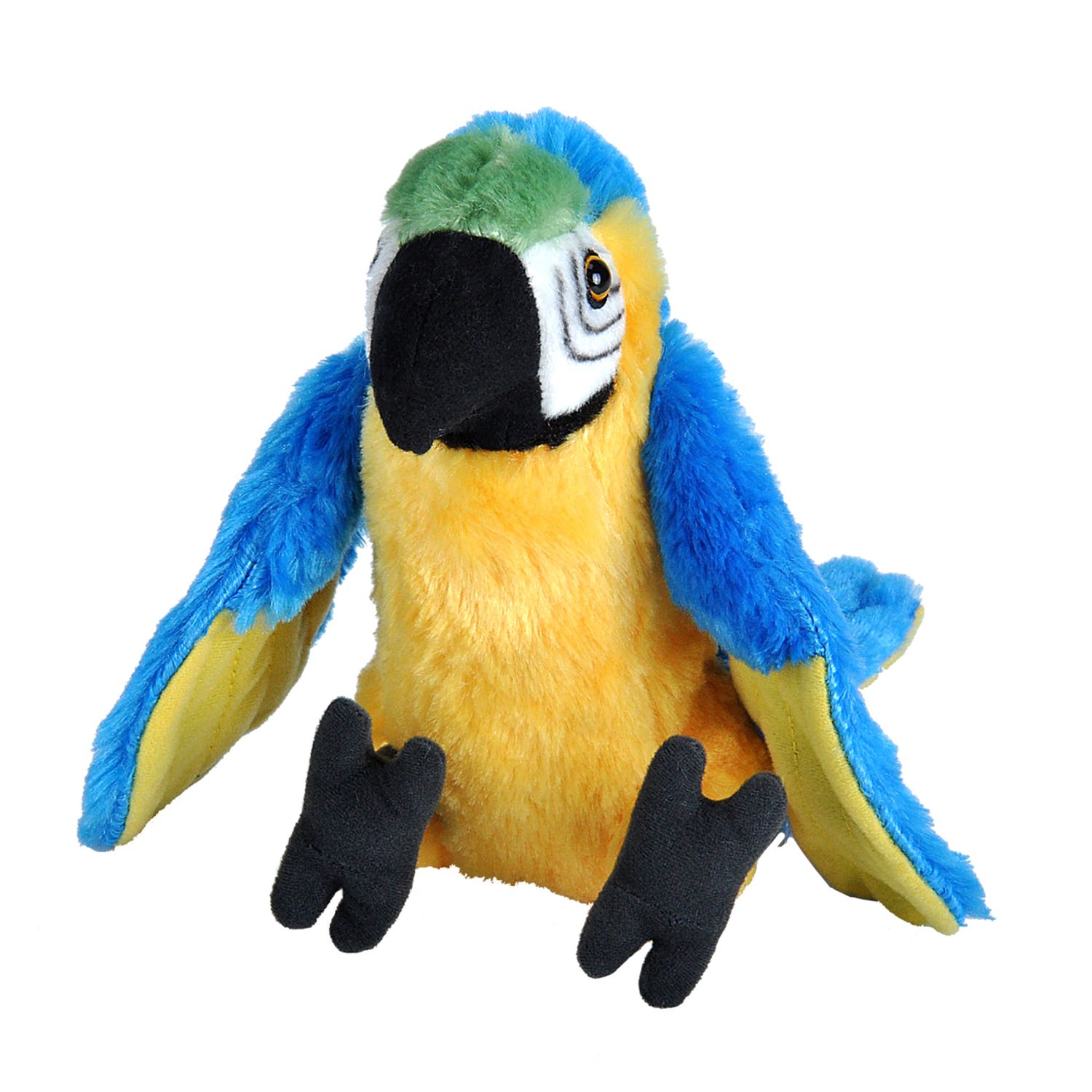 Papagal Macaw Albastru - Jucarie Plus 20 cm fotografia produsului