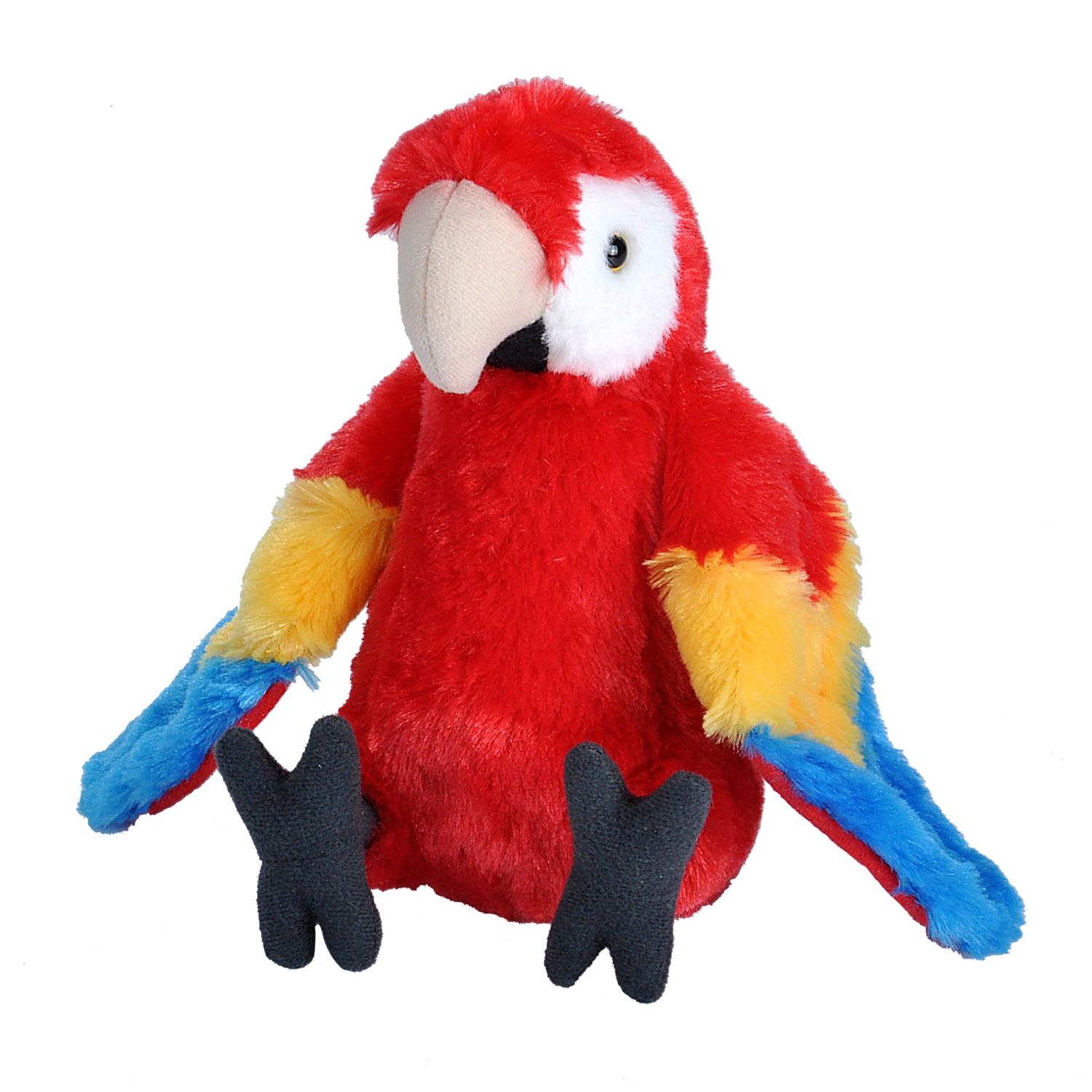 Papagal Macaw Stacojiu - Jucarie Plus 20 cm fotografia produsului