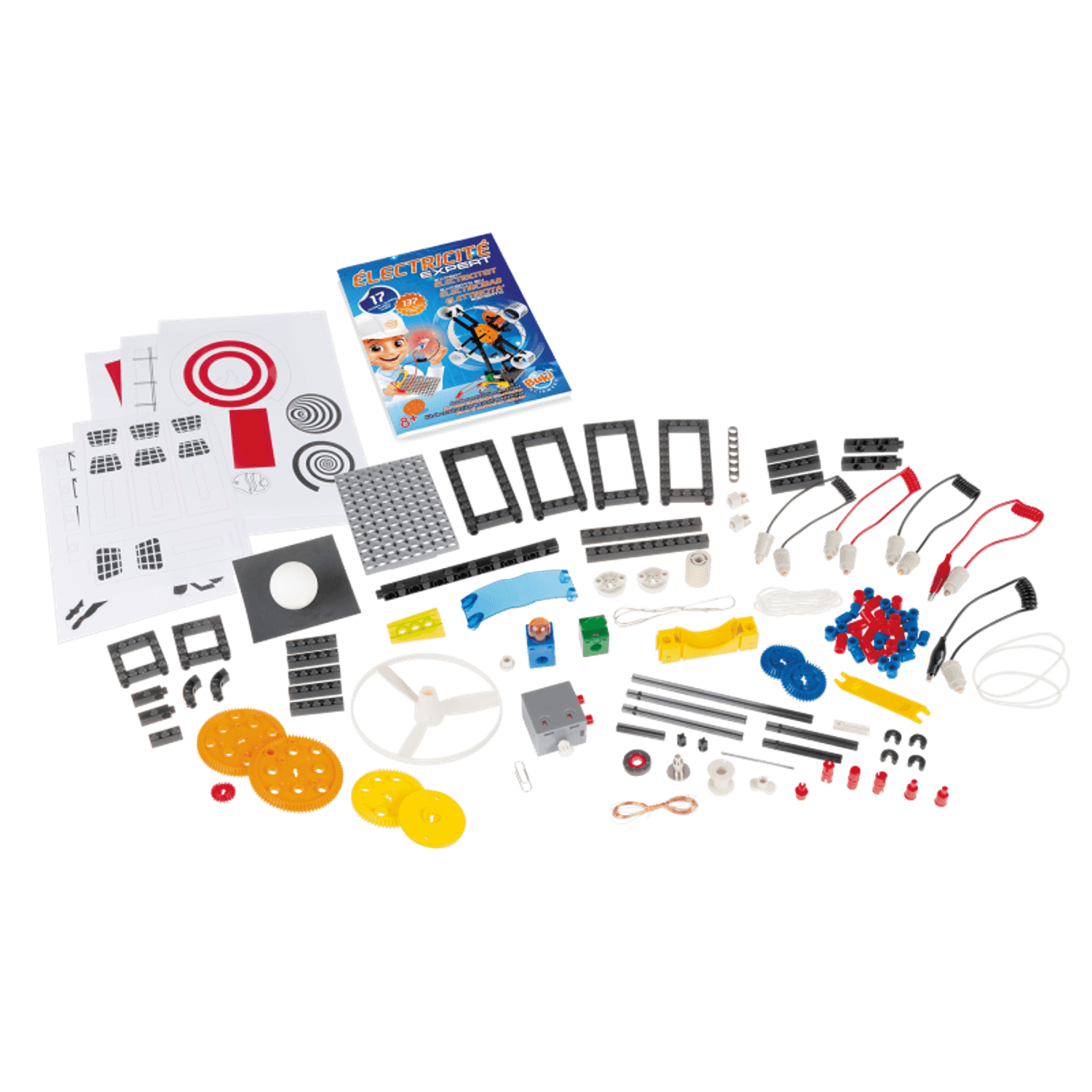 Set 17 experimente electrice pentru copii - Pachet expert 130 piese fotografia produsului View 6 L