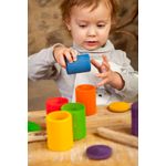 Paharele din lemn cu capac - Set 6 piese pentru joc liber fotografia produsului View 3 S