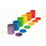 Paharele din lemn cu capac - Set 6 piese pentru joc liber fotografia produsului