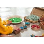 Conuri verzi din lemn Mandala green cone - 36 piese pentru joc liber fotografia produsului View 3 S