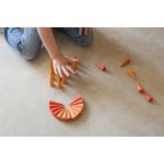 Piese Mandala conuri orange - 36 piese din lemn pentru joc liber fotografia produsului View 2 S