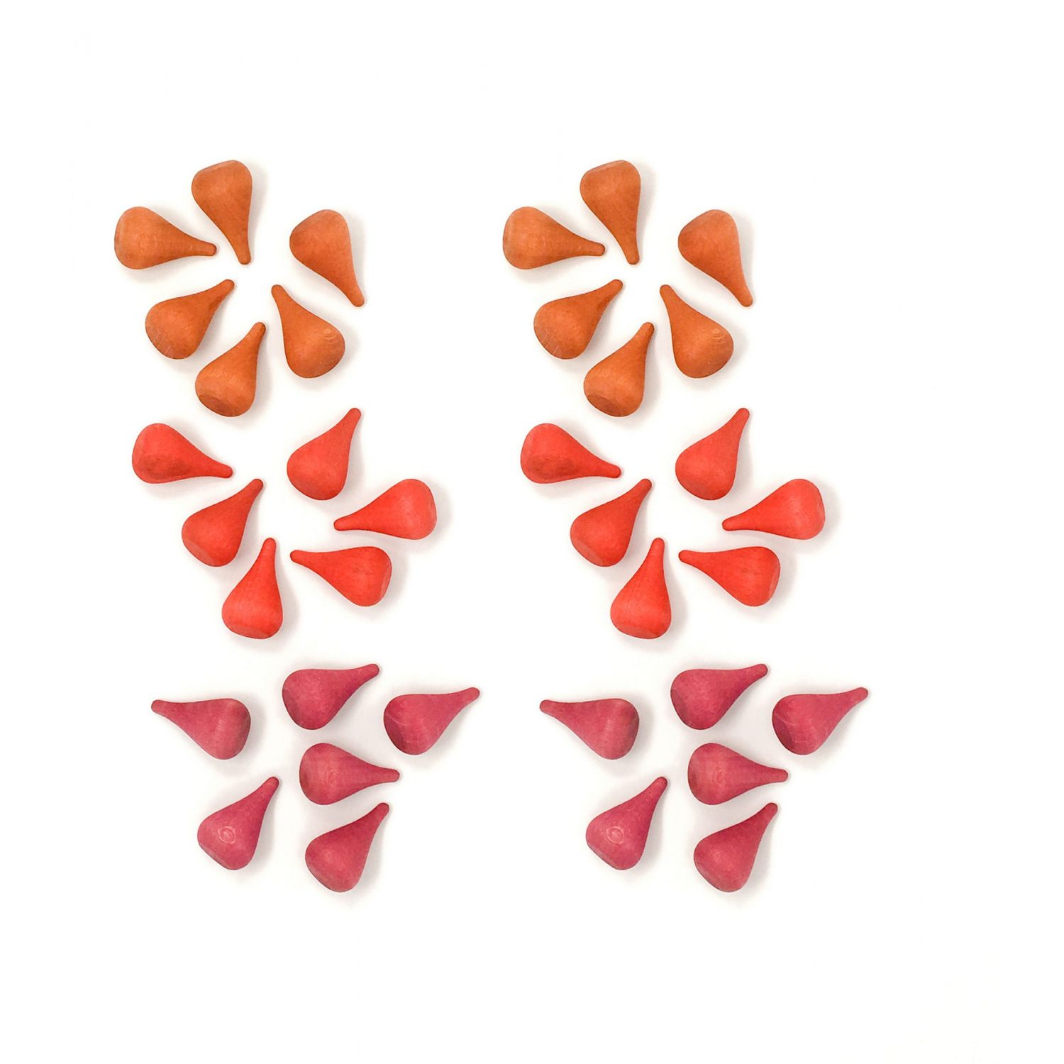 Set din lemn Mandala fire - 36 piese pentru joc liber fotografia produsului