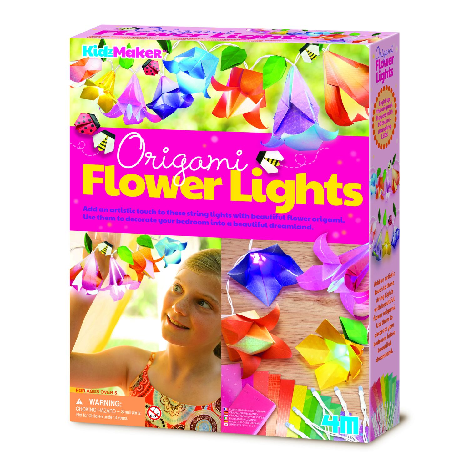 Set creativ DIY - Luminite cu flori origami fotografia produsului