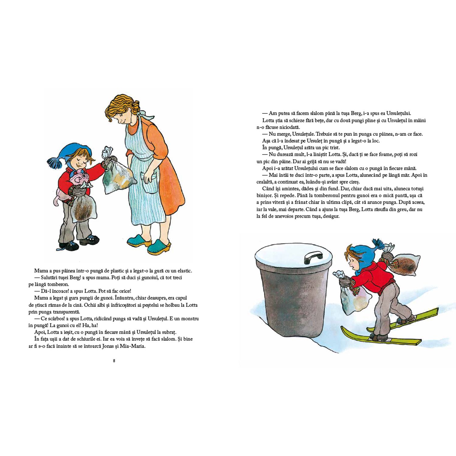 Lotta si Craciunul cu peripetii de Astrid Lindgren ilustratii de Ilon Wikland fotografia produsului View 3 L
