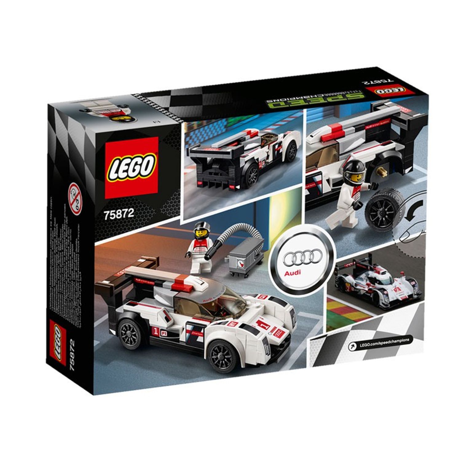 LEGO Speed Champions - Audi R18 e-tron quattro (75872), 166 piese fotografia produsului View 3 L