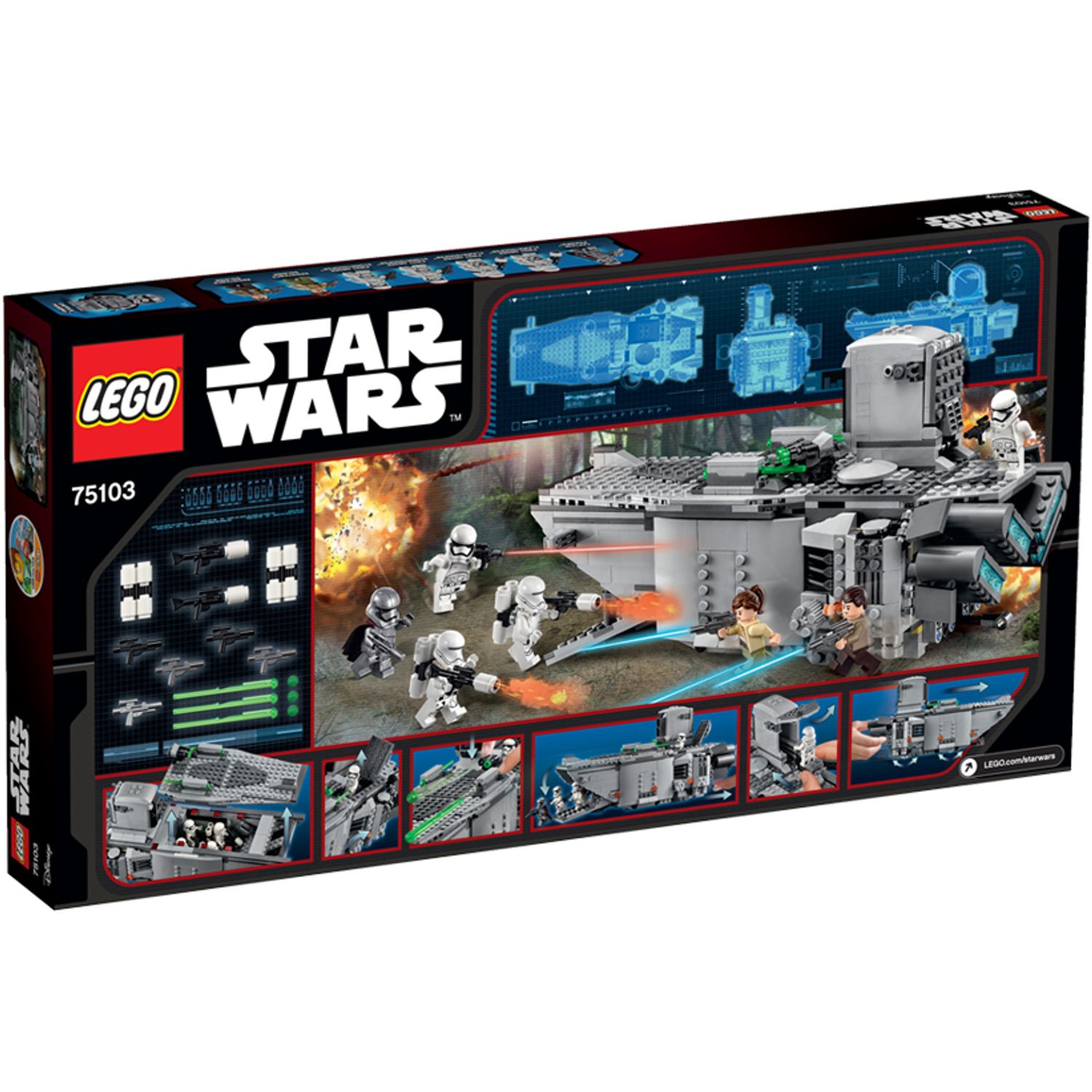 LEGO Star Wars - Transporter (75103), 792 piese fotografia produsului View 3 L