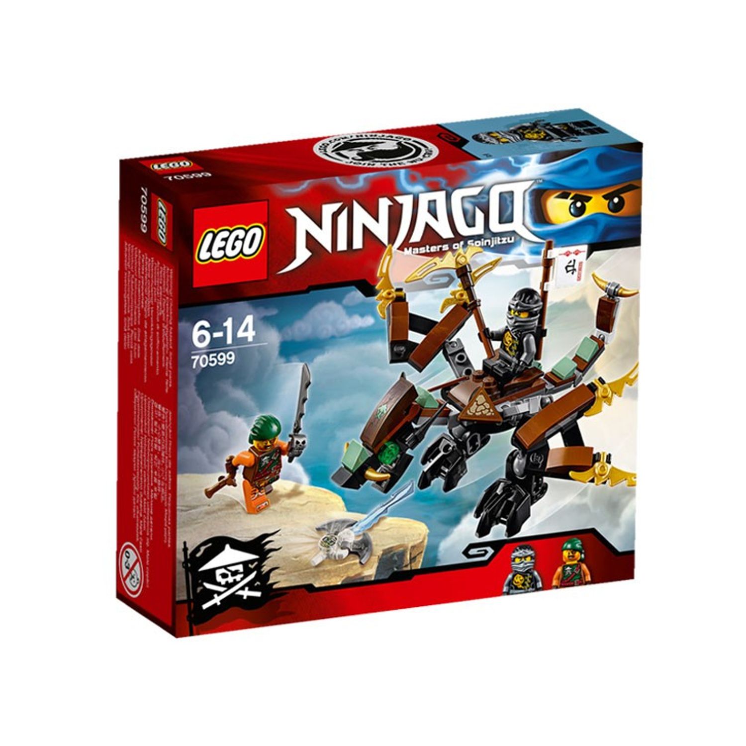 LEGO Ninjago - Dragonul lui Cole (70599), 98 piese fotografia produsului