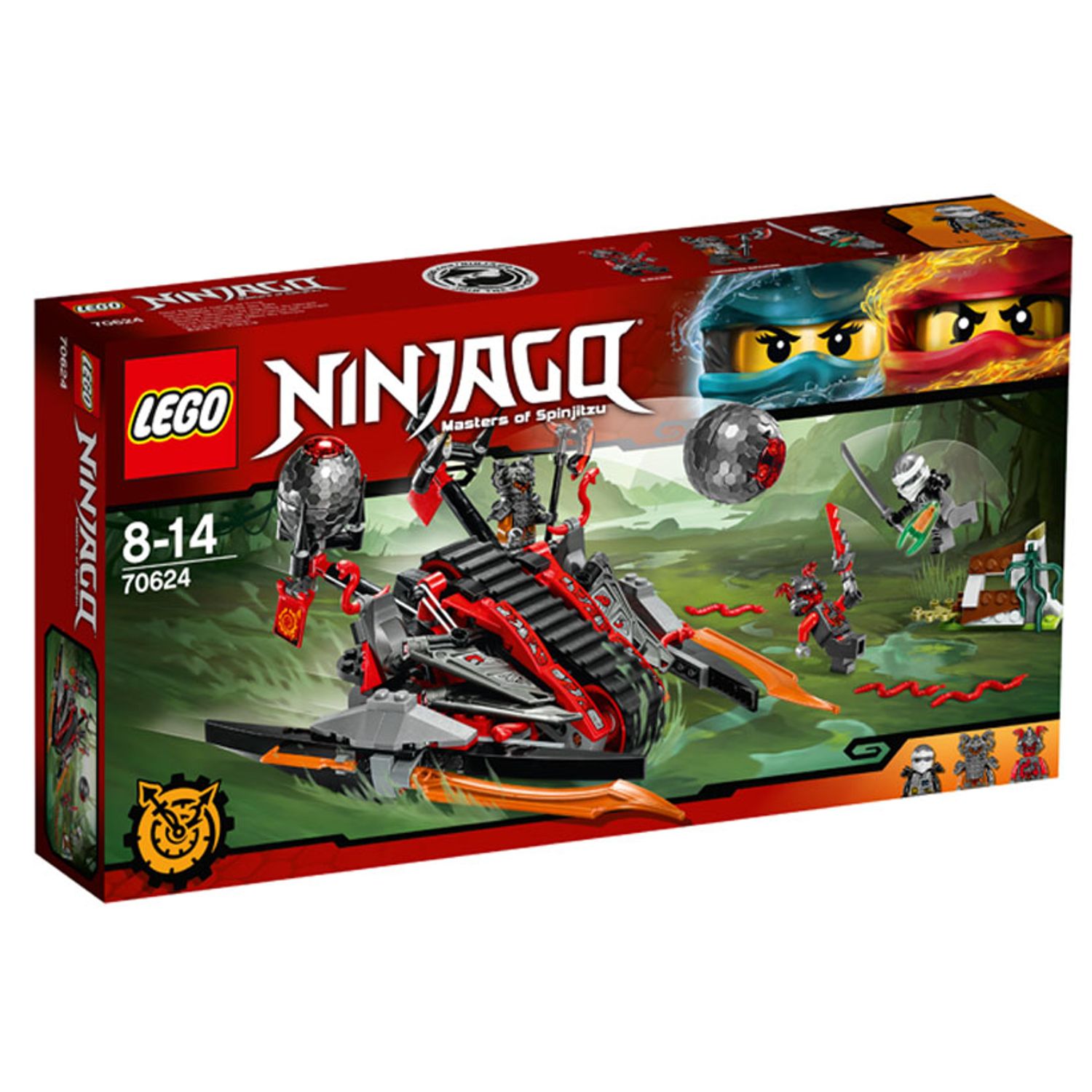 LEGO Ninjago - Tancul stacojiu (70624), 313 piese fotografia produsului