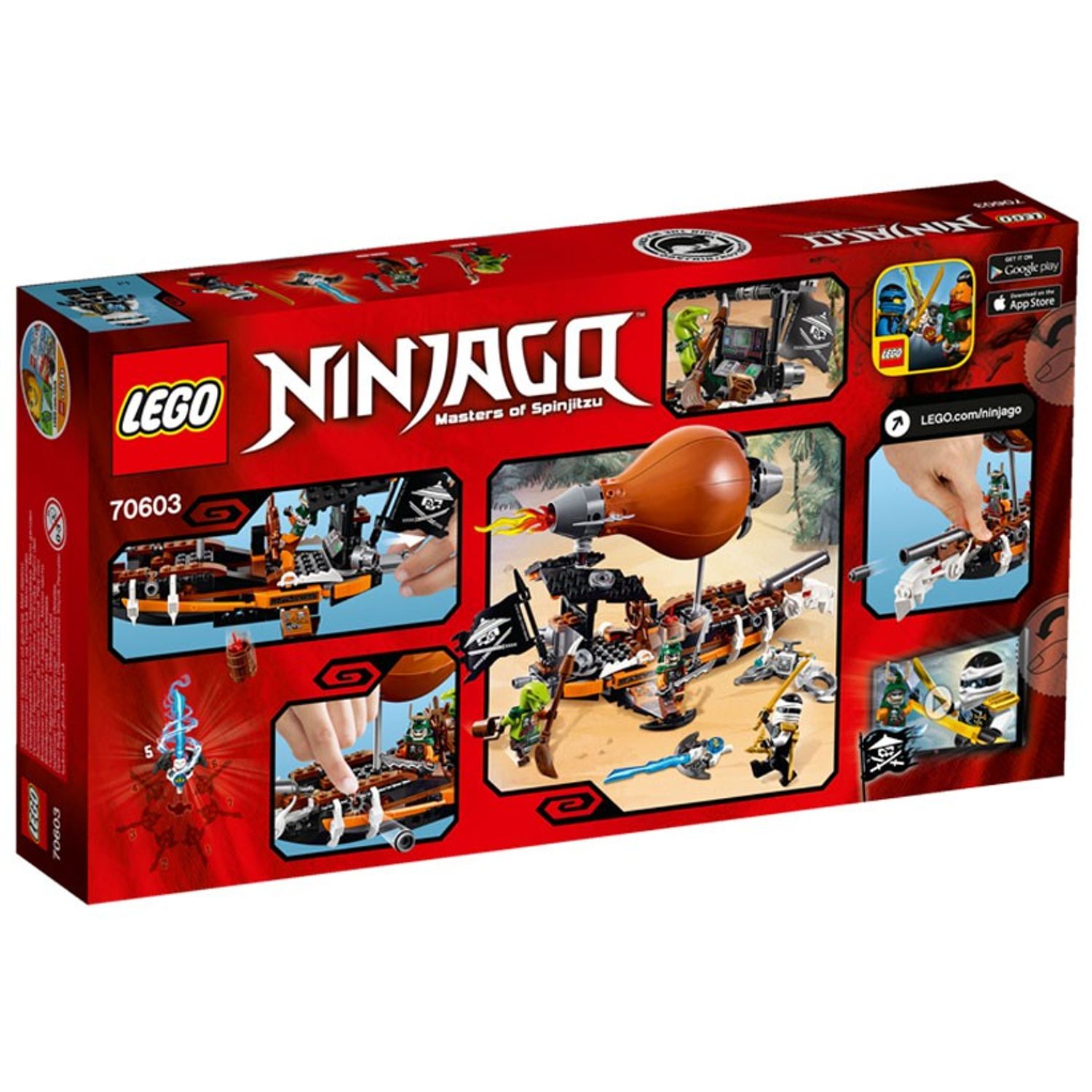 LEGO Ninjago - Zepelin de lupta (70603), 294 piese fotografia produsului View 3 L