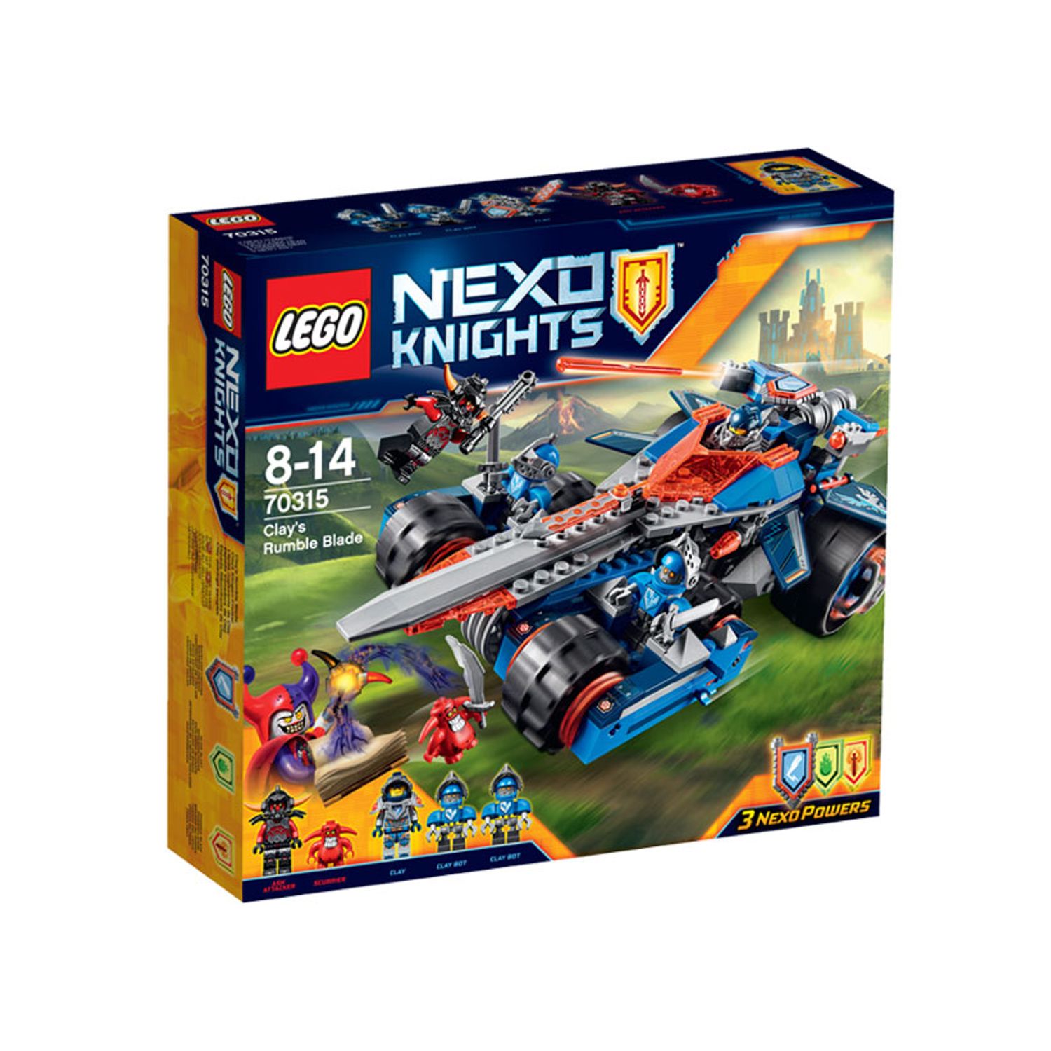 LEGO Nexo Knights - Lama Tunet a lui Clay (70315), 367 piese fotografia produsului