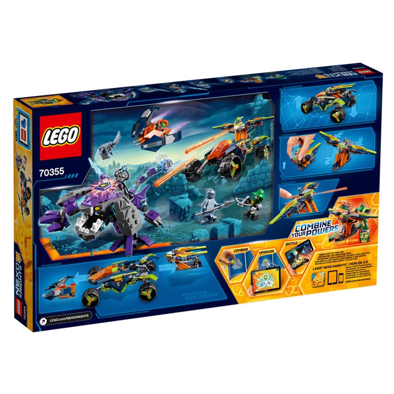 LEGO Nexo Knights - Cataratorul lui Aaron (70355), 598 piese fotografia produsului View 3 L