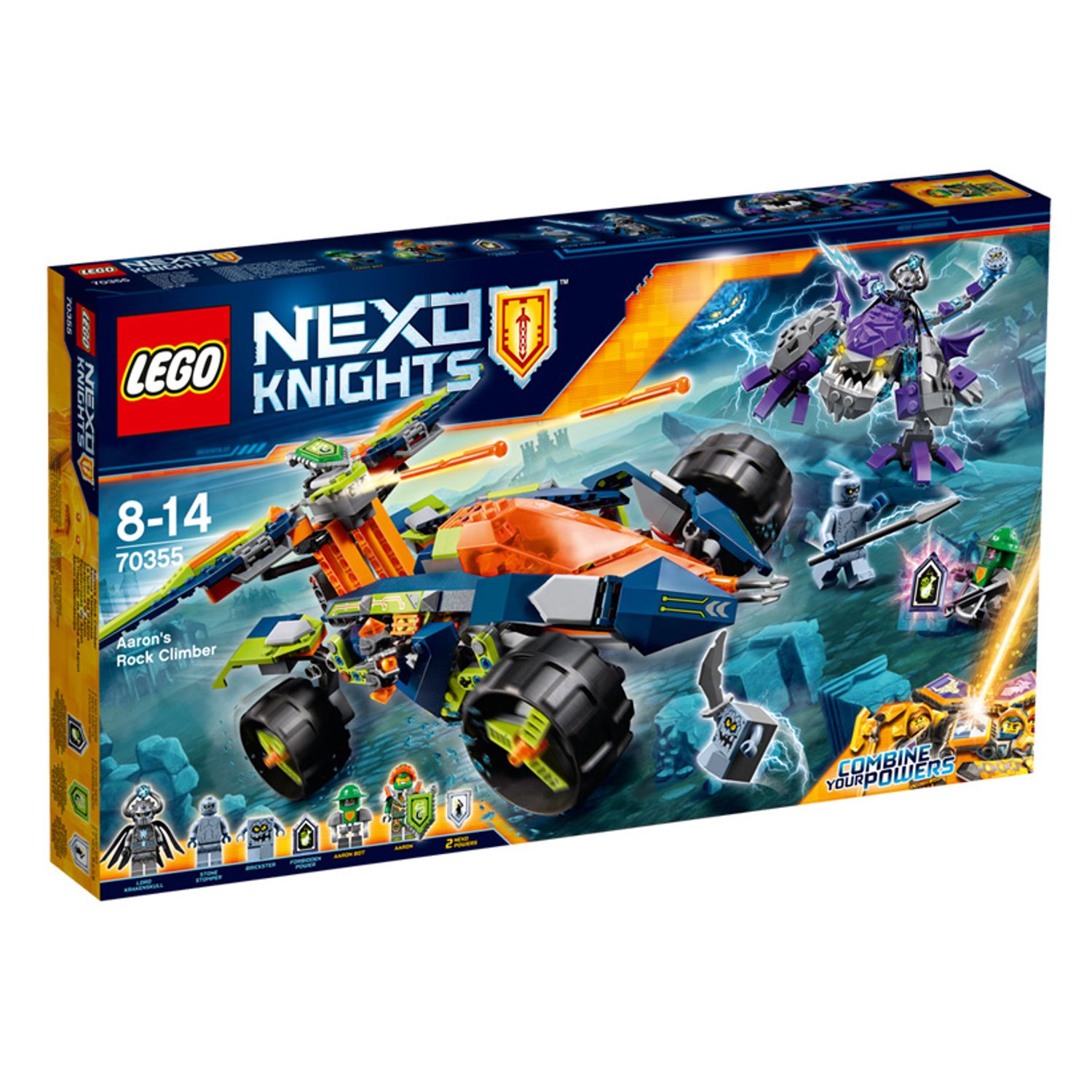 LEGO Nexo Knights - Cataratorul lui Aaron (70355), 598 piese fotografia produsului