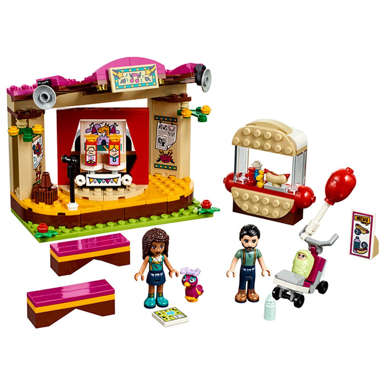 LEGO Friends - Spectacolul din parc al Andreei (41334), 229 piese fotografia produsului View 2 L