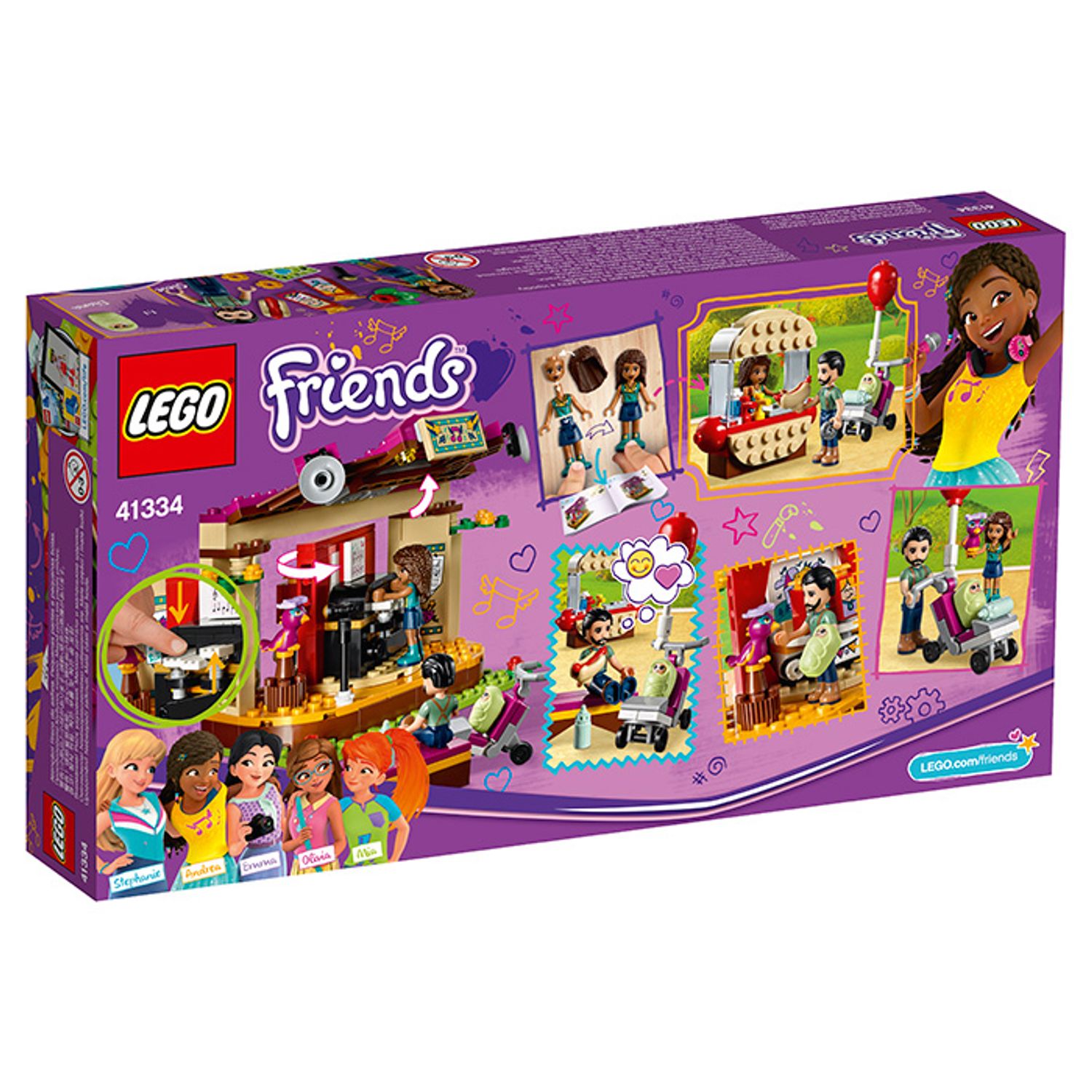 LEGO Friends - Spectacolul din parc al Andreei (41334), 229 piese fotografia produsului View 3 L