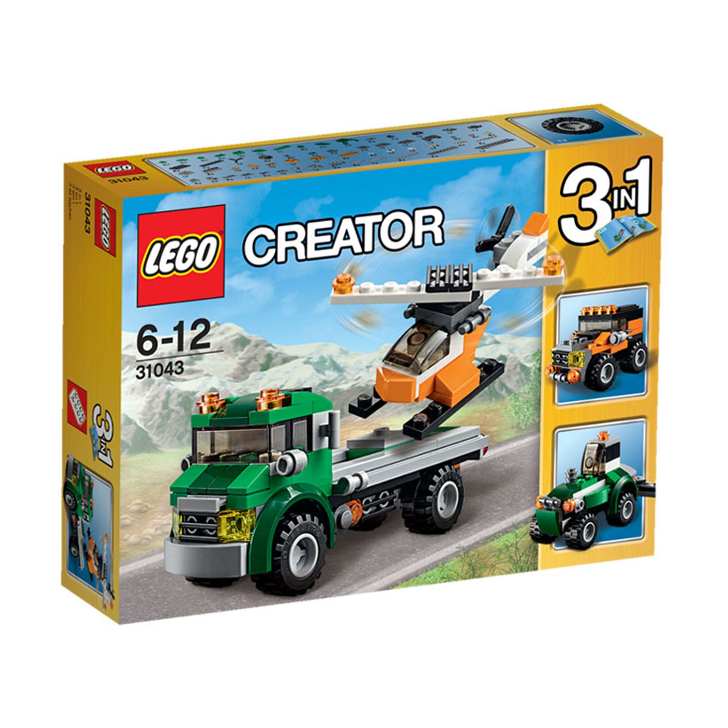 LEGO Creator - Transportor de elicopter (31043), 124 piese fotografia produsului