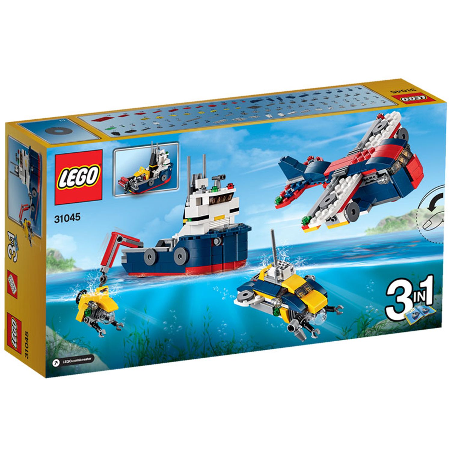LEGO Creator - Nava de explorare oceanica (31045), 213 piese fotografia produsului View 2 L