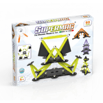 Set de constructie magnetic Supermag Projects Tehnicolor, 60 piese fotografia produsului