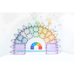 Set magnetic Magblox - 66 piese magnetice de constructie PASTEL transparente fotografia produsului View 2 S