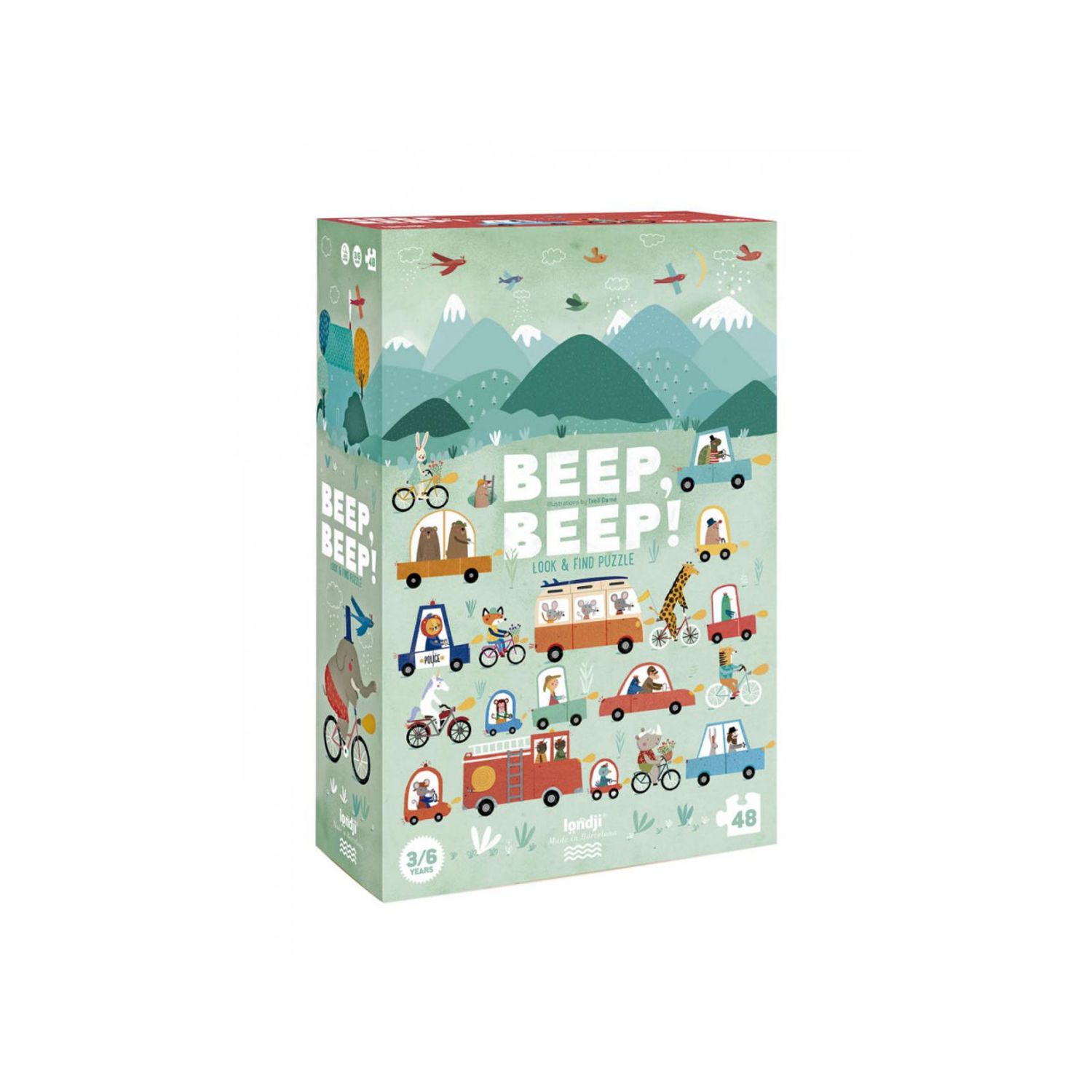 Puzzle Beep Beep! Londji fotografia produsului