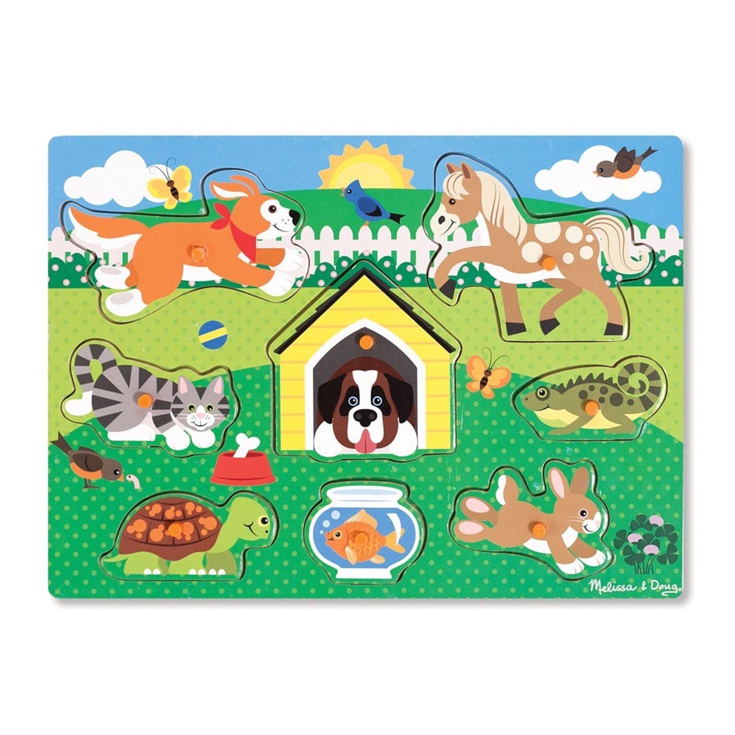 Puzzle din lemn Animalele de companie fotografia produsului View 2 L