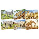 Mini-puzzle - animale din Africa - 6 modele fotografia produsului