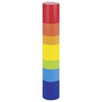 Rainstick din lemn baton de ploaie Curcubeu din lemn fotografia produsului