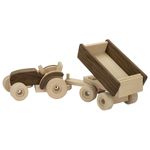 Tractor cu remorca - Set din lemn - Goki Nature fotografia produsului View 2 S