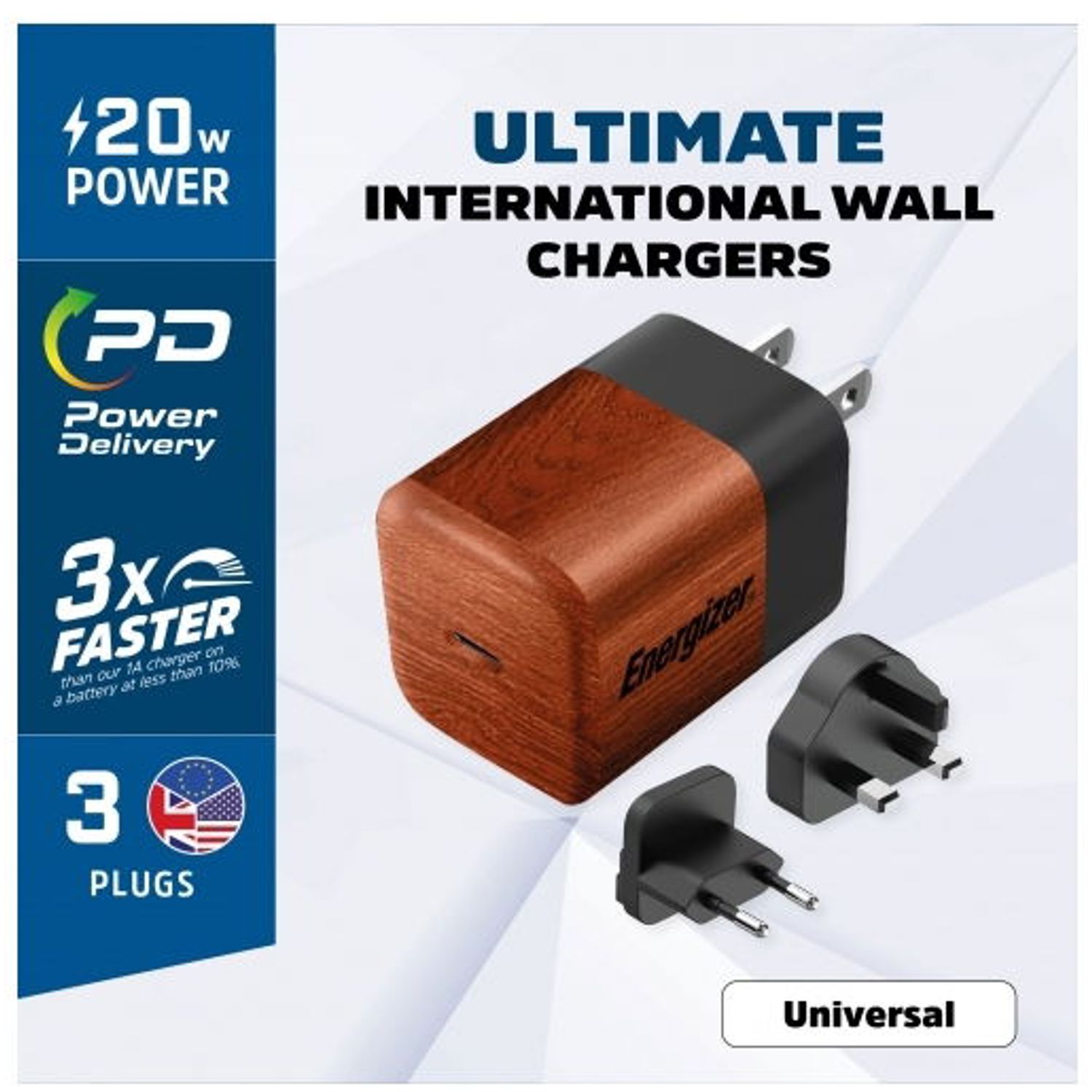 Incarcator retea Energizer A20MUWO, 20W, USB-C (Maro) fotografia produsului View 3 L